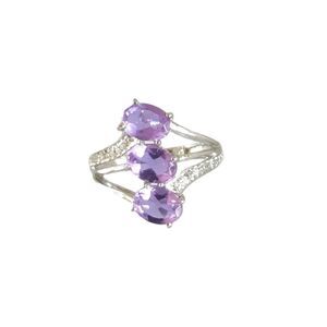 Alexite Lavender Spray Ring Size 5